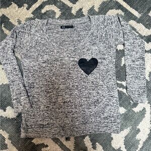 Darling heart sweater w zip back- John Eshaya Valentine’s